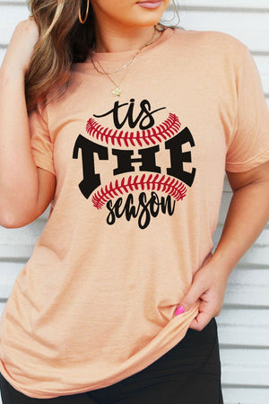 Tis The Season Baseball Black and Red Unisex Blend Tee - Wholesale Accessory Market