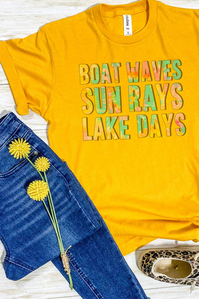 Lake Days Tie Dye Unisex Blend Tee - Wholesale Accessory Market