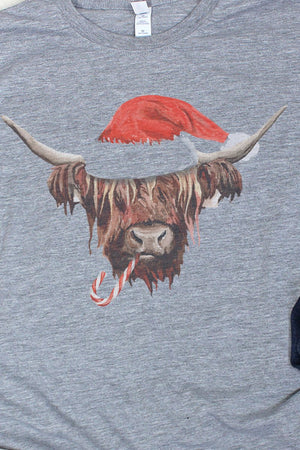 Highland Cow Christmas Unisex Dri-Power Poly Tee - Wholesale Accessory Market