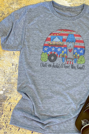 Love This Land Patriotic Camper Unisex Dri-Power Poly Tee - Wholesale Accessory Market