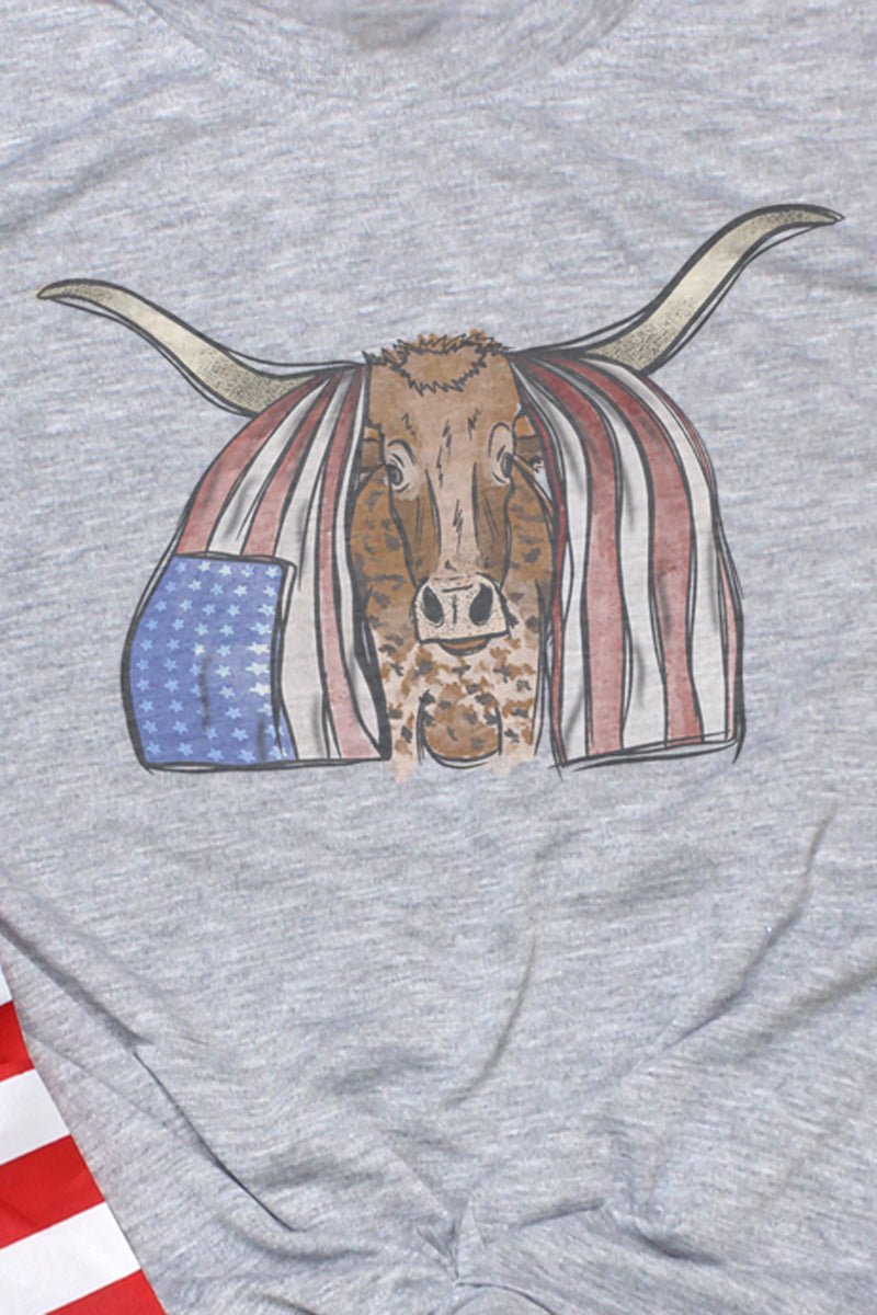 Patriotic Longhorn Unisex Dri-Power Poly Tee - Wholesale Accessory Market