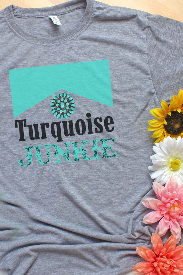 Turquoise Junkie Unisex Dri-Power Poly Tee - Wholesale Accessory Market