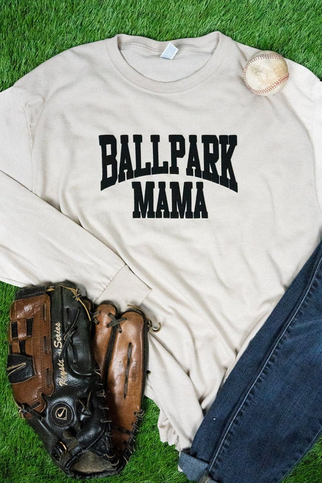 Ballpark Mama Puff Vinyl Unisex Dri-Power Long-Sleeve 50/50 Tee - Wholesale Accessory Market