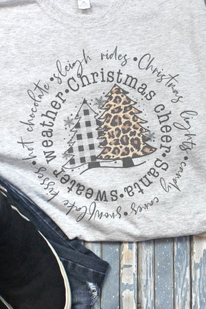 Circle Trees Christmas Cheer Unisex Dri-Power Long-Sleeve 50/50 Tee - Wholesale Accessory Market