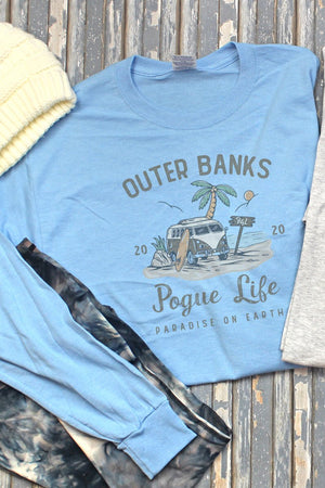 Pogue Life Paradise Unisex Dri-Power Long-Sleeve 50/50 Tee - Wholesale Accessory Market