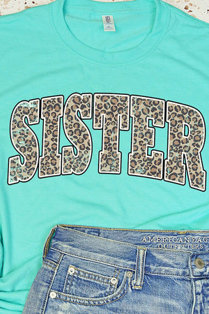 Arched Sister Leopard Dri-Power 50/50 Tee - Wholesale Accessory Market