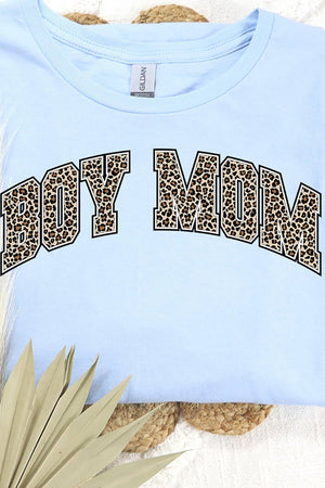 Arched Boy Mom Leopard Dri-Power 50/50 Tee - Wholesale Accessory Market