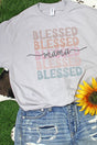 Blessed Mama Stacked Dri-Power 50/50 Tee - Wholesale Accessory Market