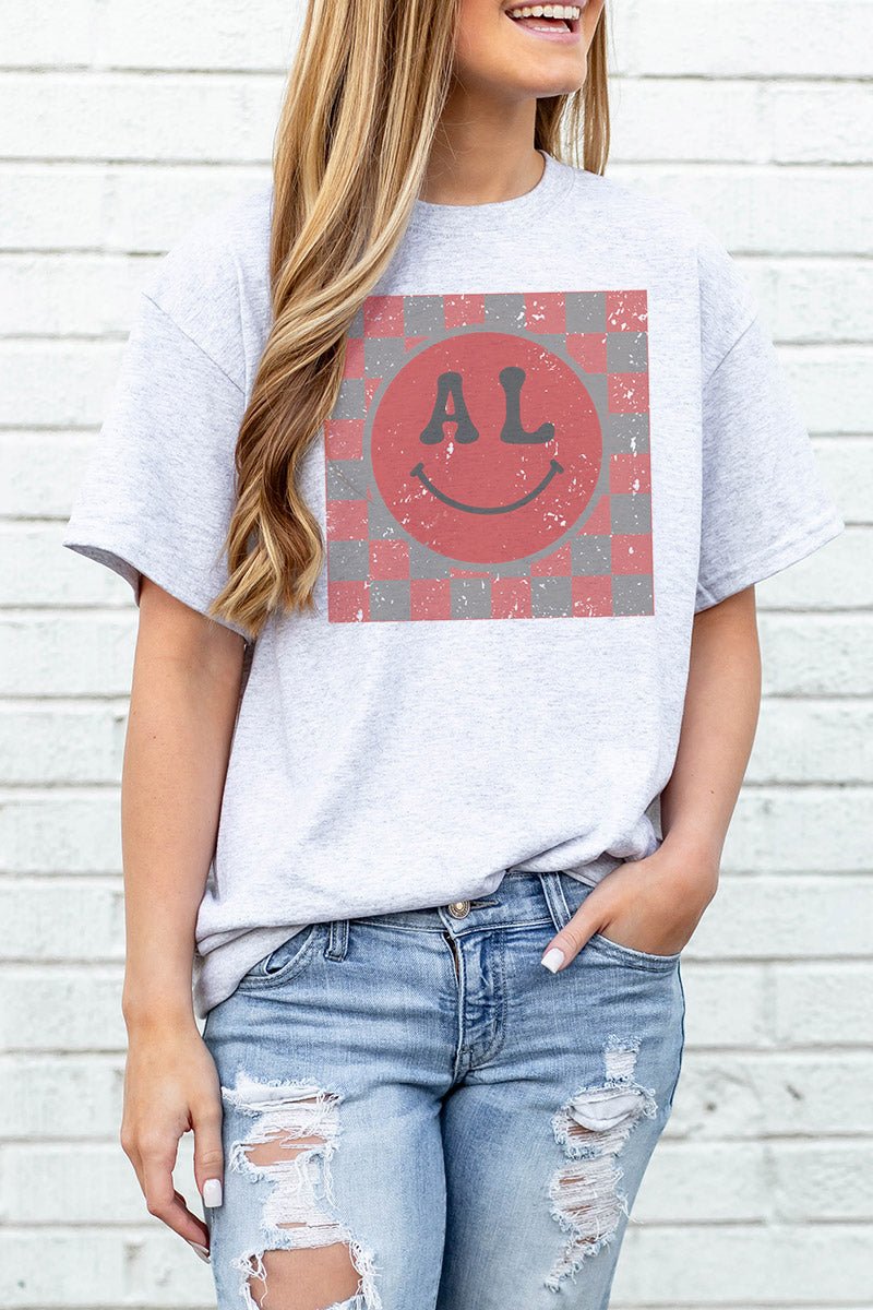 Checkerboard Happy AL Dri-Power 50/50 Tee - Wholesale Accessory Market