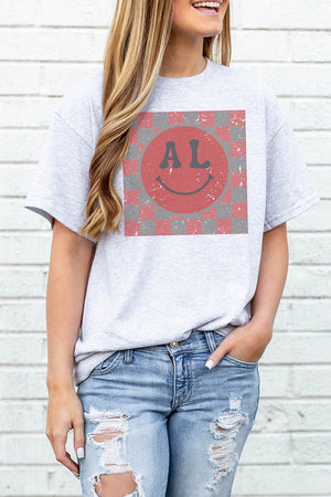 Checkerboard Happy AL Dri-Power 50/50 Tee - Wholesale Accessory Market