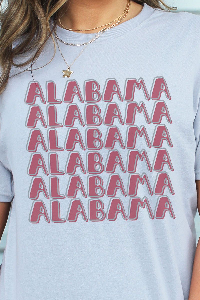 Distressed Stacked Alabama Dri-Power 50/50 Tee - Wholesale Accessory Market