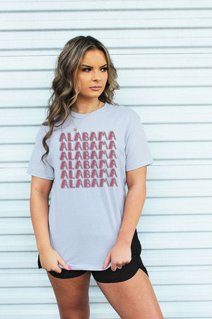 Distressed Stacked Alabama Dri-Power 50/50 Tee - Wholesale Accessory Market