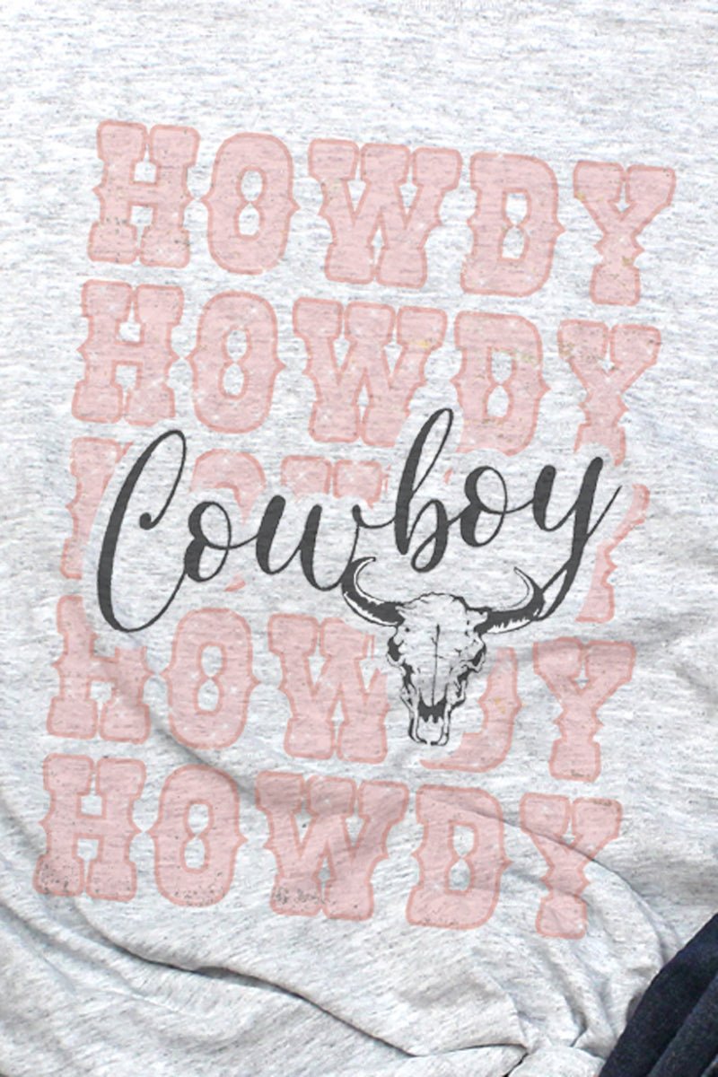 Howdy Cowboy Unisex Dri-Power 50/50 Tee - Wholesale Accessory Market