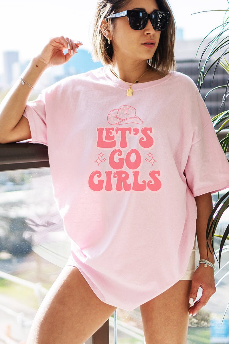 Pink Let's Go Girls Dri-Power 50/50 Tee - Wholesale Accessory Market