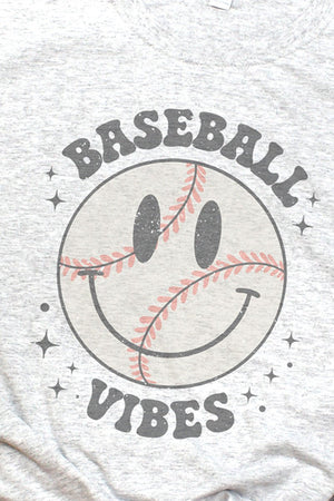 Happy Face Baseball Vibes Dri-Power 50/50 Tee - Wholesale Accessory Market