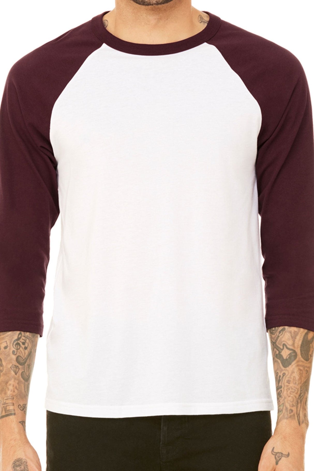 Bella+Canvas Unisex 3/4 Sleeve Tee *Personalize It - Wholesale Accessory Market