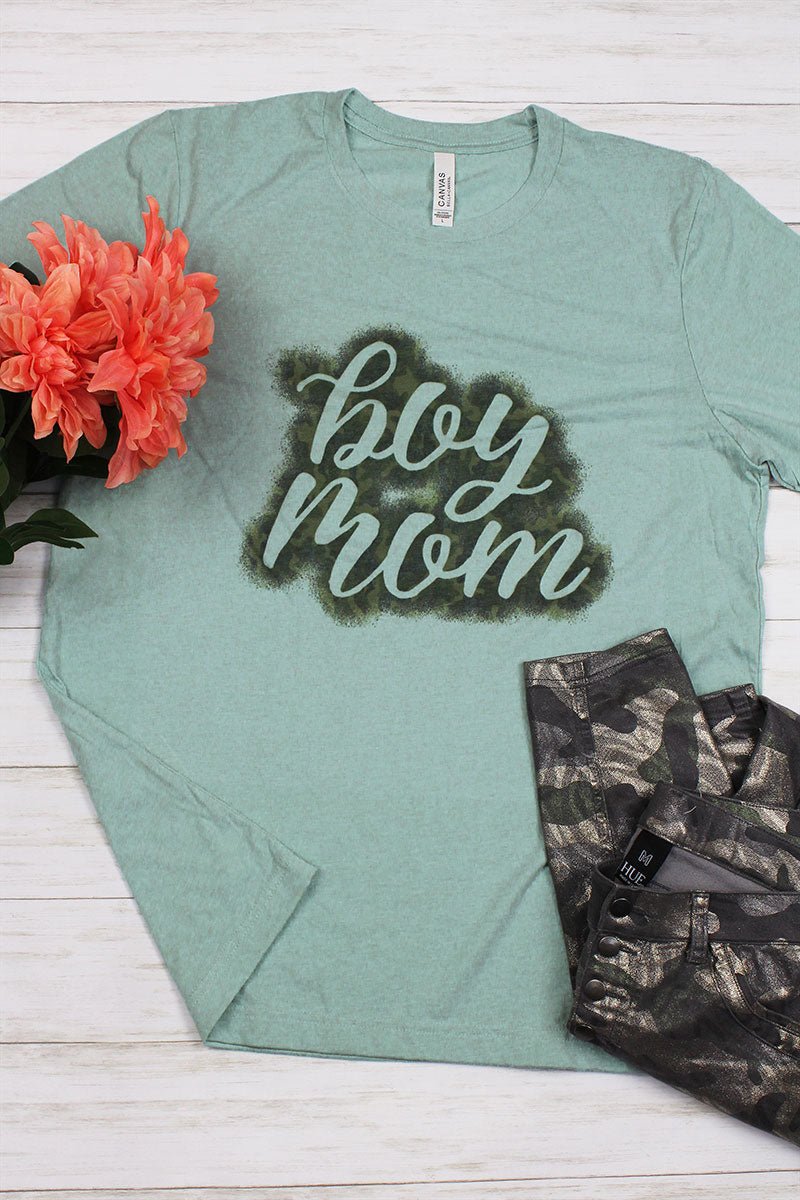 Boy Mom Tri-Blend Short Sleeve Tee - Wholesale Accessory Market