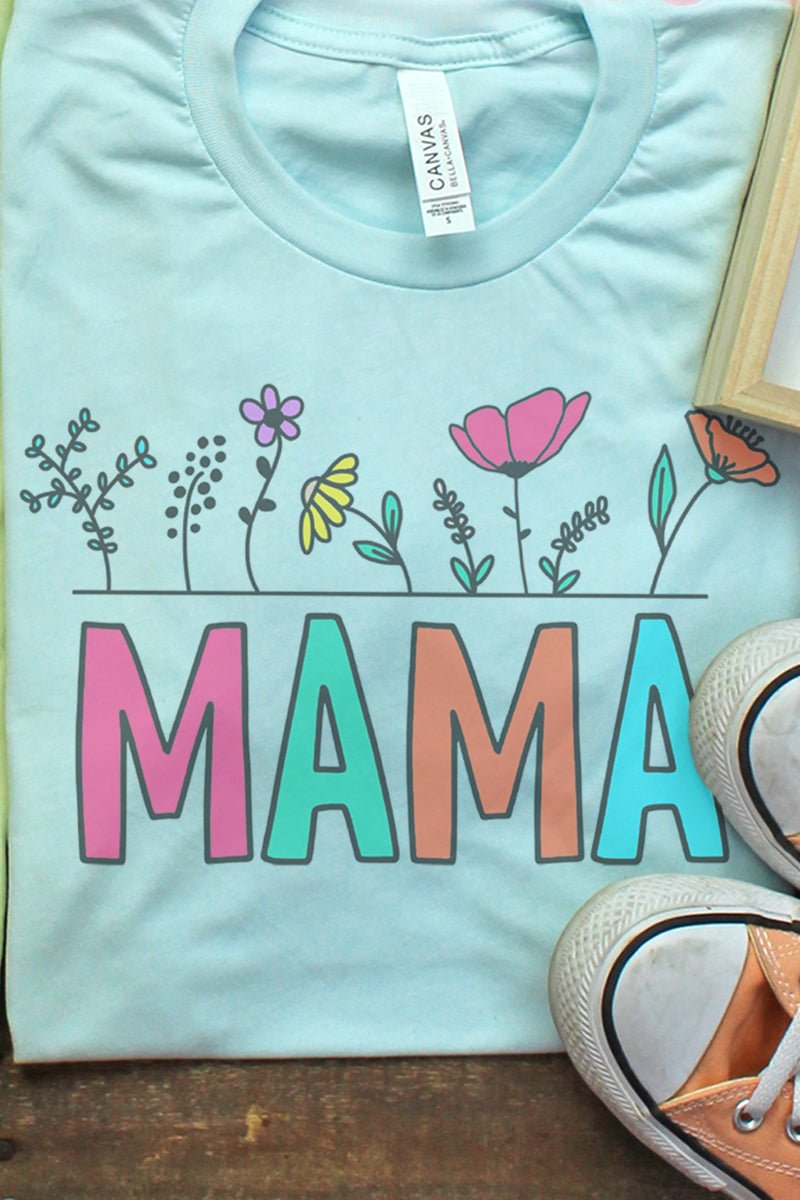 Bright Bloom Mama Tri-Blend Short Sleeve Tee - Wholesale Accessory Market