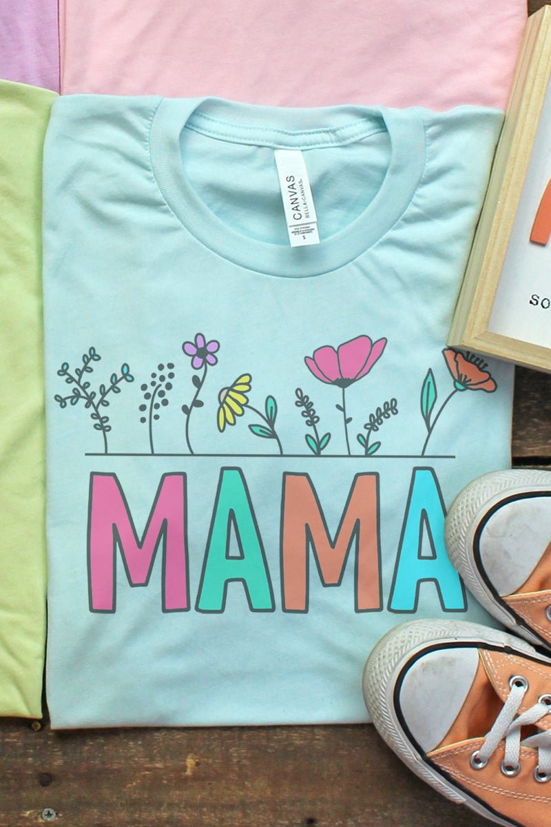 Bright Bloom Mama Tri-Blend Short Sleeve Tee - Wholesale Accessory Market