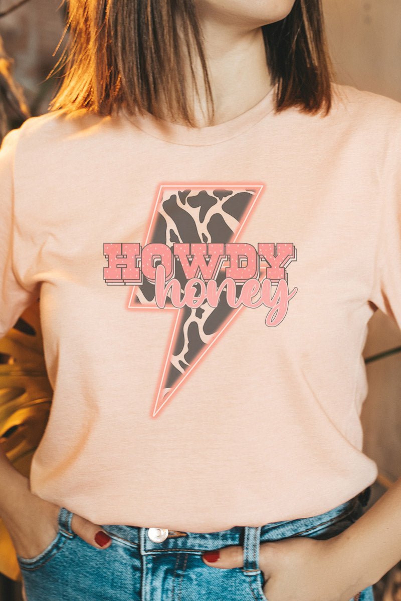 Electric Howdy Honey Tri-Blend Short Sleeve Tee - Wholesale Accessory Market