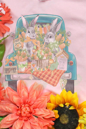 Hippity Hop Bunny Truck Tri-Blend Short Sleeve Tee - Wholesale Accessory Market