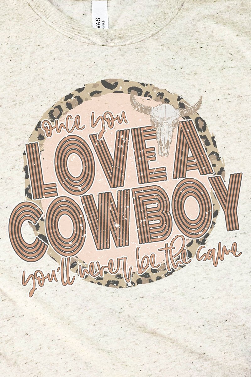 Love A Cowboy Tri-Blend Short Sleeve Tee - Wholesale Accessory Market