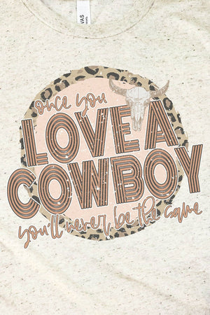 Love A Cowboy Tri-Blend Short Sleeve Tee - Wholesale Accessory Market