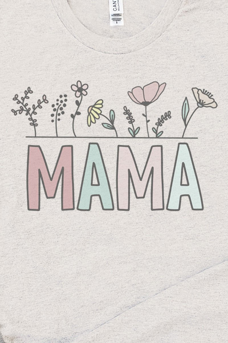 Pastel Bloom Mama Tri-Blend Short Sleeve Tee - Wholesale Accessory Market