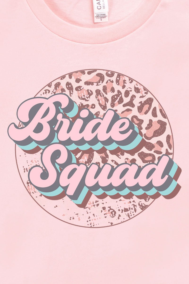 Retro Cheetah Bride Squad Tri-Blend Short Sleeve Tee - Wholesale Accessory Market