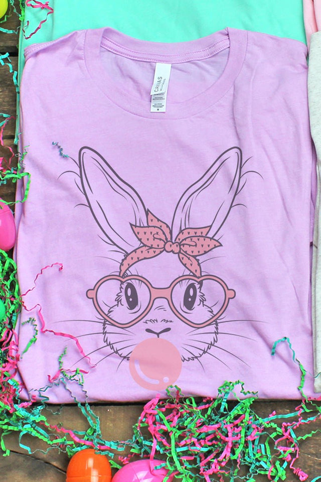 Sassy Glasses Bunny Tri-Blend Short Sleeve Tee - Wholesale Accessory Market