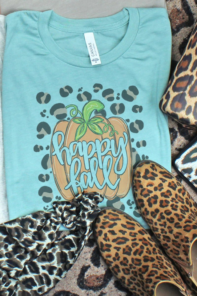 Spots Happy Fall Pumpkin Tri-Blend Short Sleeve Tee - Wholesale Accessory Market