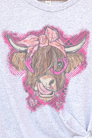 Valentine Cow Tri-Blend Short Sleeve Tee - Wholesale Accessory Market