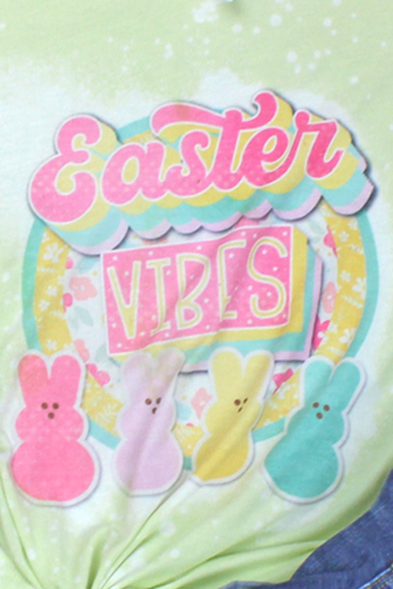 Bleached Easter Vibes Tri-Blend Short Sleeve Tee - Wholesale Accessory Market