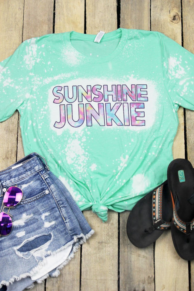 Bleached Sunshine Junkie Tri-Blend Short Sleeve Tee - Wholesale Accessory Market