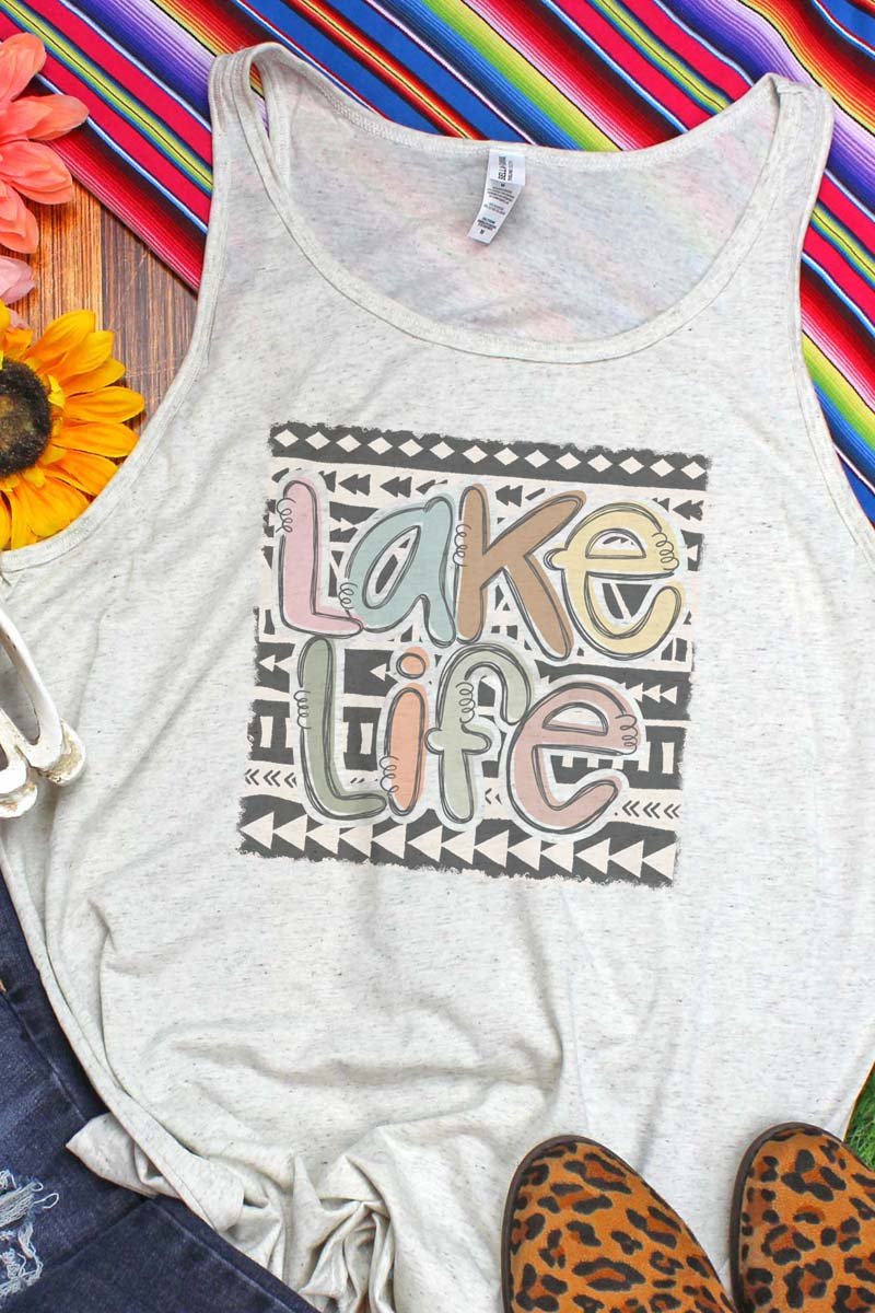 Aztec Lake Life Unisex Jersey Tank - Wholesale Accessory Market