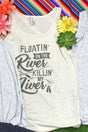 Floatin' On The River Killin' My Liver Unisex Jersey Tank - Wholesale Accessory Market