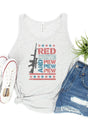 Red White & Pew Unisex Jersey Tank - Wholesale Accessory Market