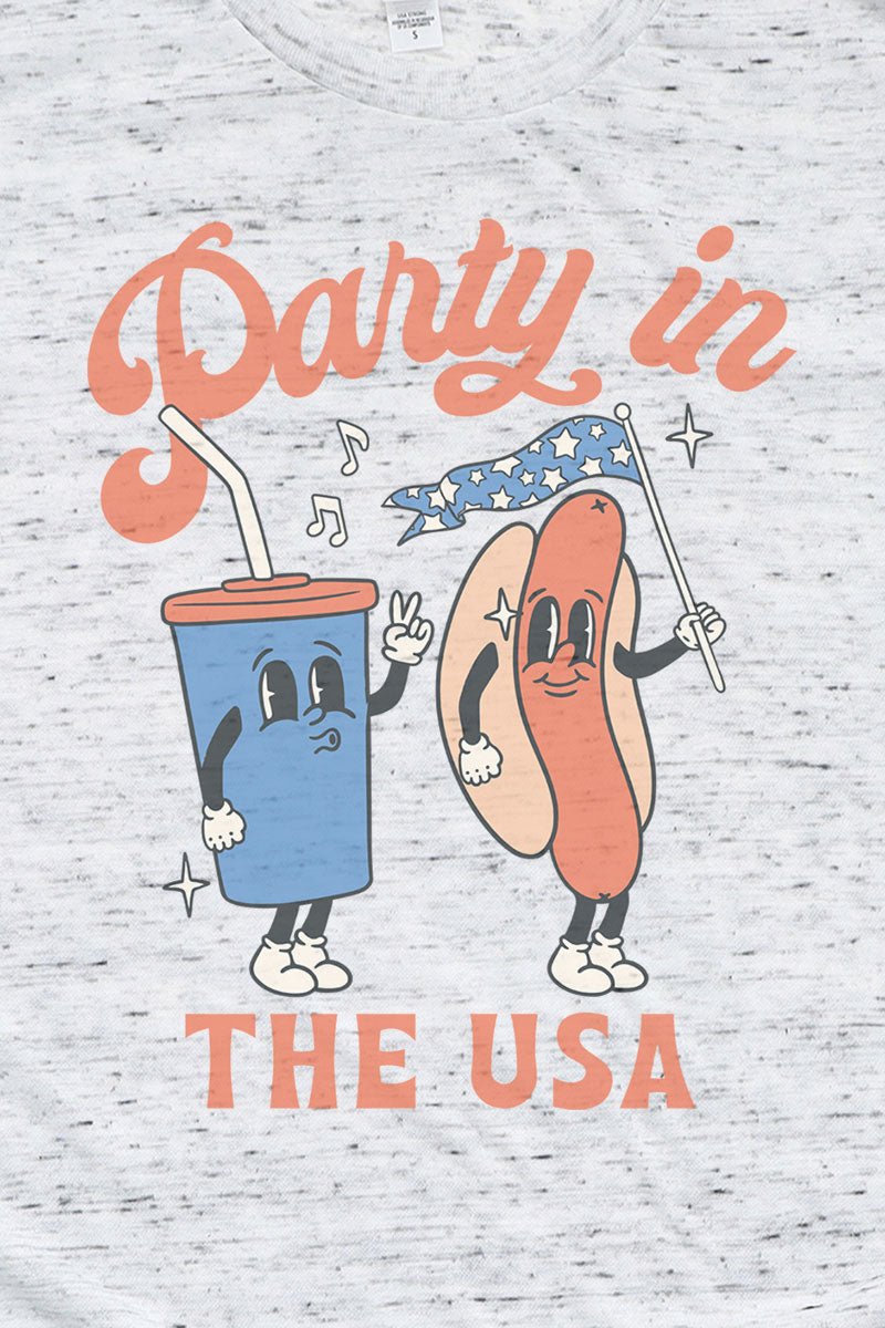 Party In The USA Short Sleeve Tee - Wholesale Accessory Market