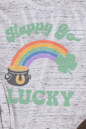 Happy Go Lucky Unisex Short Sleeve Tee - Wholesale Accessory Market