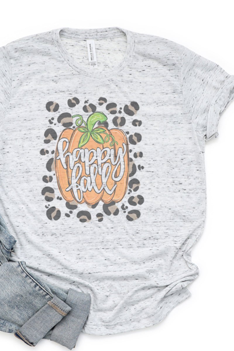 Spots Happy Fall Pumpkin Unisex Short Sleeve Tee - Wholesale Accessory Market