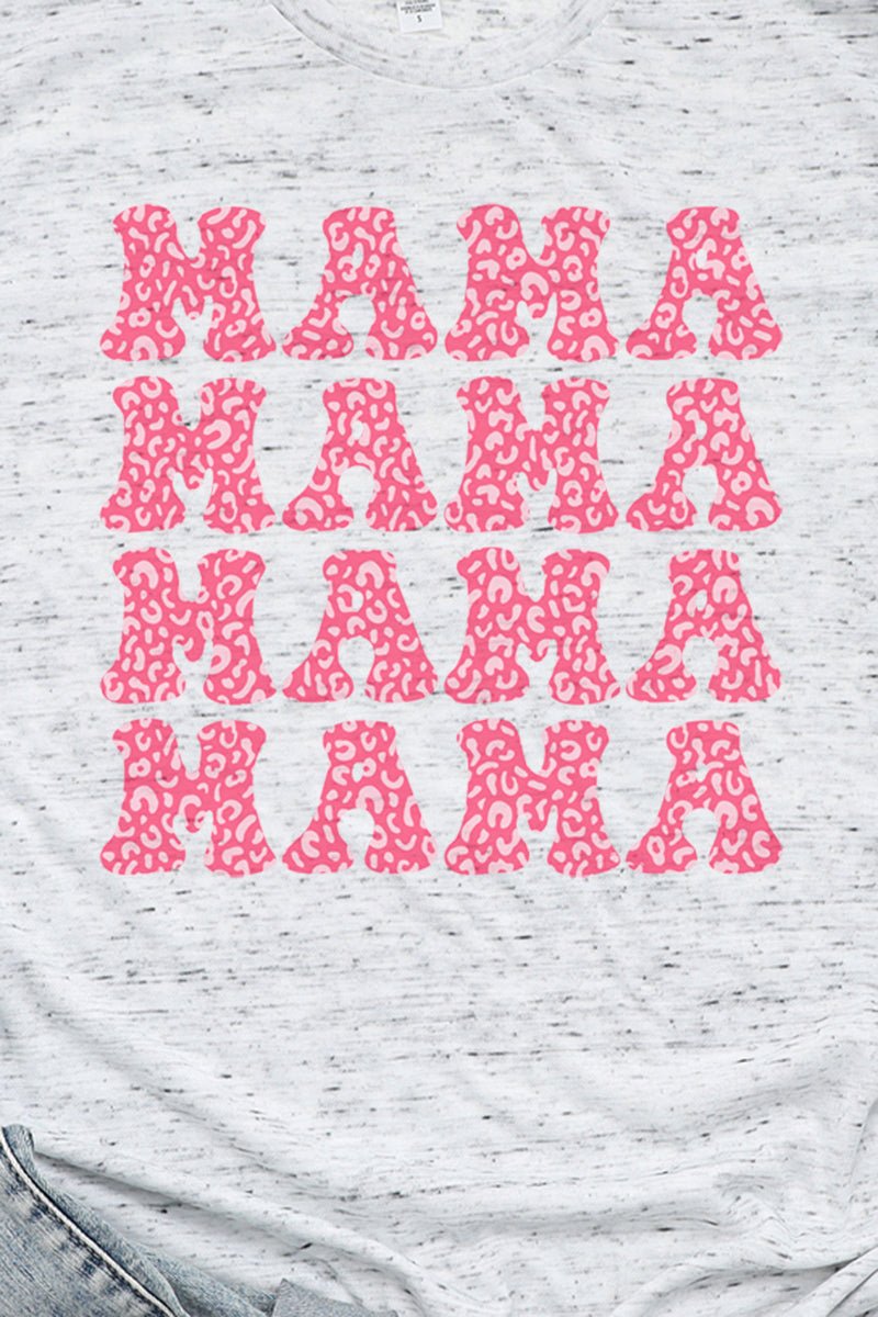 Stacked Cheetah Mama Unisex Short Sleeve Tee - Wholesale Accessory Market