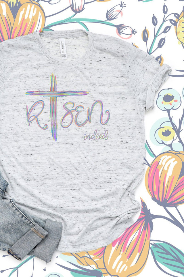 Cross Risen Indeed Unisex Short Sleeve Tee - Wholesale Accessory Market