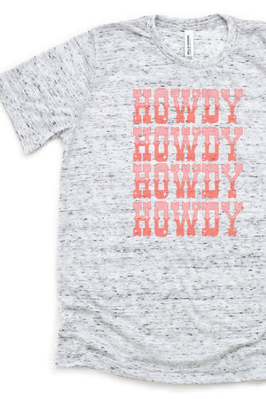 Stacked Howdy Unisex Short Sleeve Tee - Wholesale Accessory Market