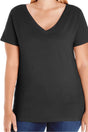 L.A.T. Ladies Curvy V-Neck Tee - Wholesale Accessory Market