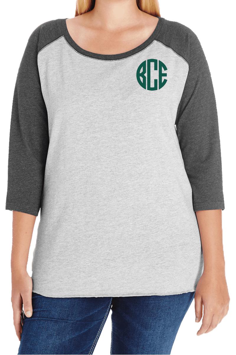 L.A.T. Ladies Curvy Baseball Tee *Personalize It - Wholesale Accessory Market