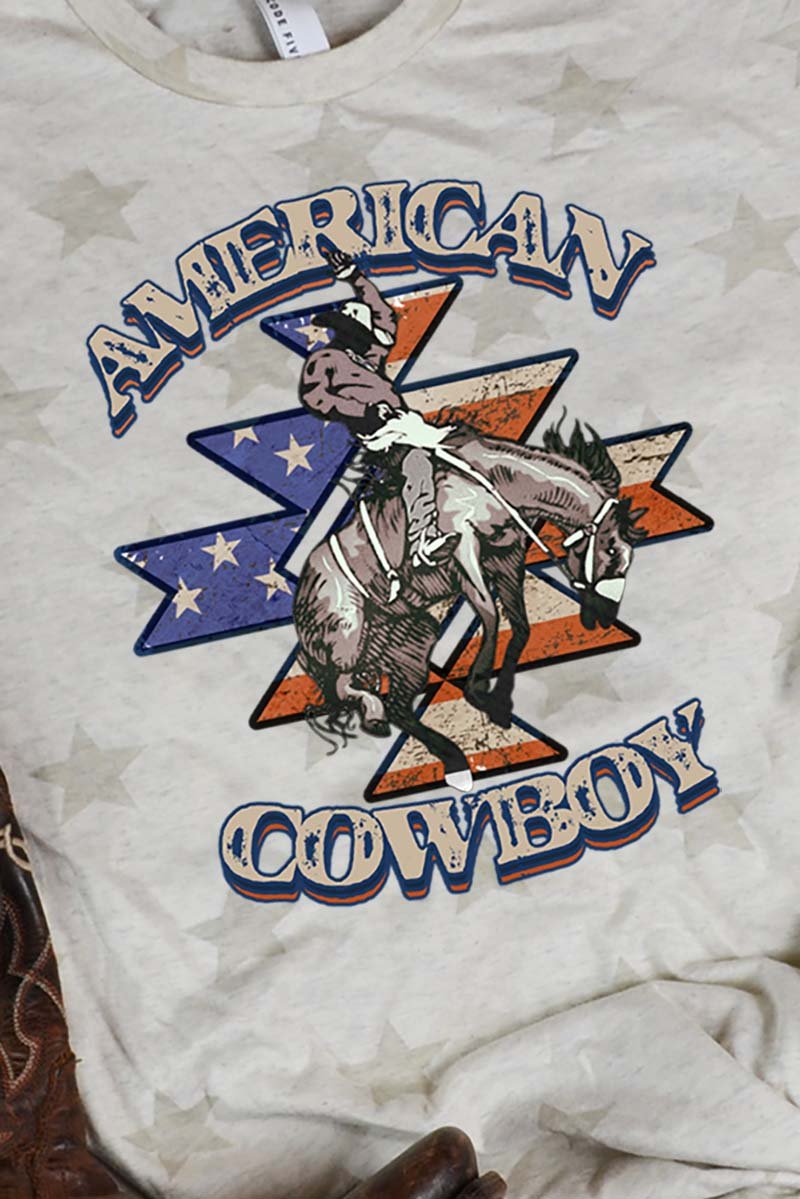 American Cowboy Unisex Five Star Tee - Wholesale Accessory Market