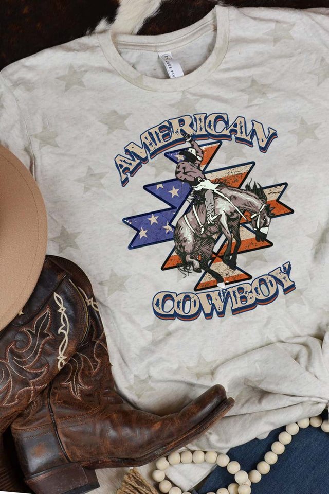 American Cowboy Unisex Five Star Tee - Wholesale Accessory Market