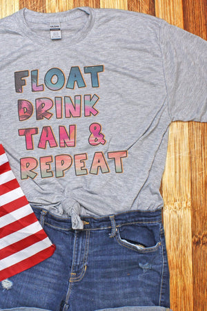 Float Drink Tan Repeat Performance T-Shirt - Wholesale Accessory Market