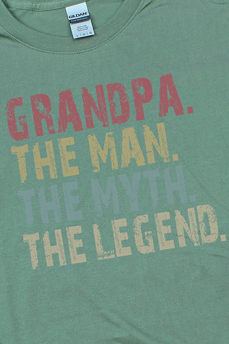 Man Myth Legend Grandpa Performance T-Shirt - Wholesale Accessory Market