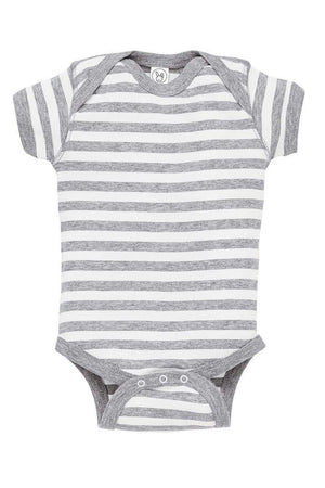 Rabbit Skins Striped Infant Onesie *Personalize It - Wholesale Accessory Market